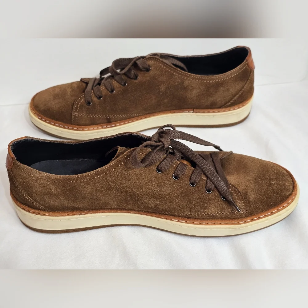 To Boot New York Adam Derrick Geoffrey Tan Suede Sneaker Minimalist Casual Sz 8